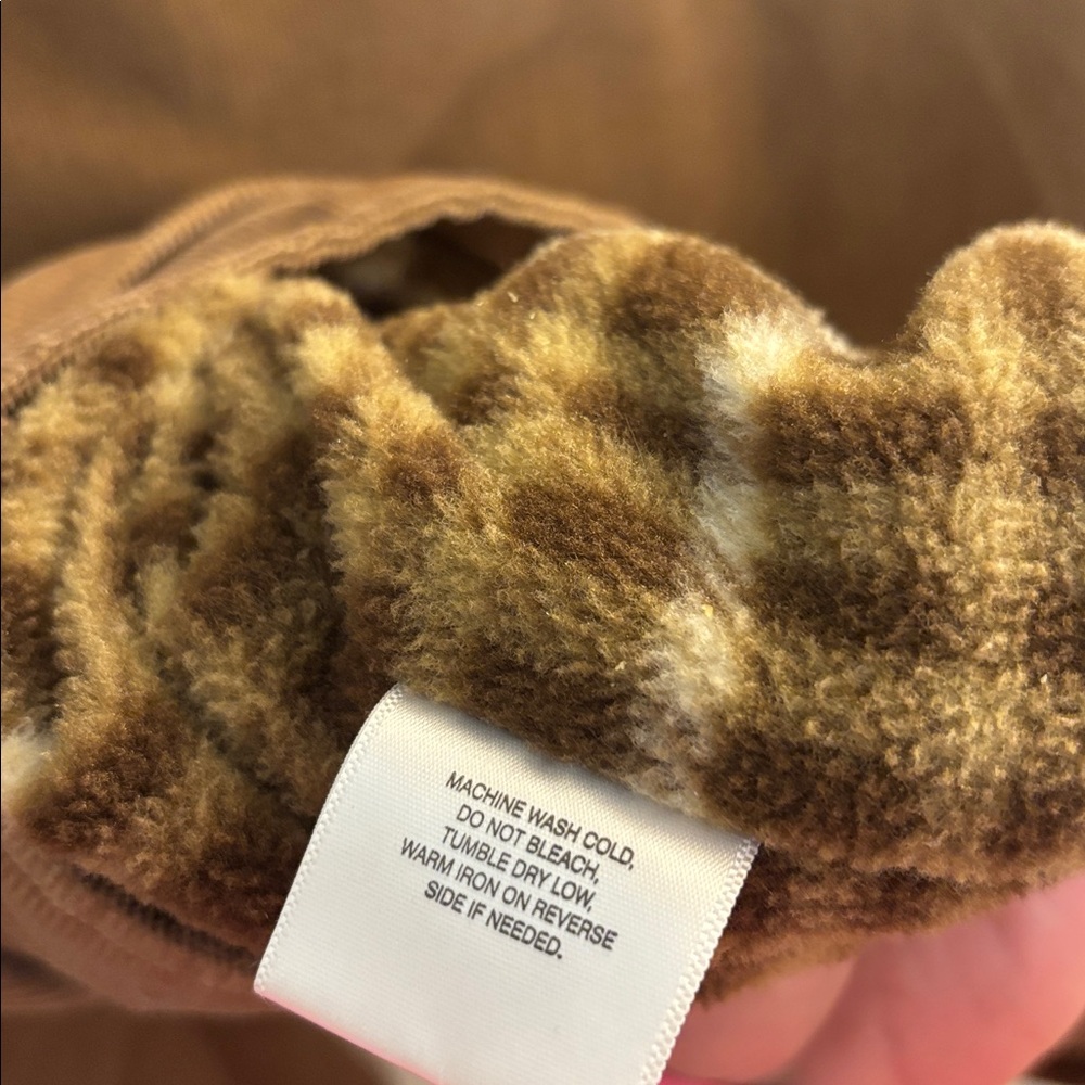 Covington Brown Corduroy Jacket Fleece Lining L Button Down Outdoor Chore Camp - Picture 7 of 9